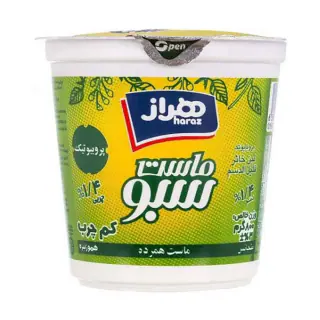 ماست پروبیوتیک همزده کم چرب 1.4% چربی سبو هراز 450 گرمی