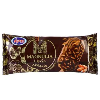 بستنی مگنولیا دبل چاکلت دومینو 85 گرمی بسته 6 عددی