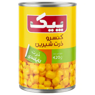 کنسرو ذرت شیرین کلید دار 420 گرمی پیک