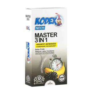 کاندوم تاخیری کدکس مدل Master 3In1 بسته 3 عددی