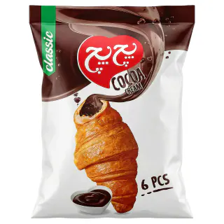 کروسان با مغز کاکائو مکس پچ پچ 50 گرمی بسته 6 عددی