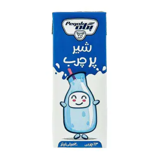 پک شیر پر چرب 3% چربی پگاه 200 میلی لیتری بسته 12 عددی