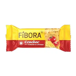 بیسکویت کراکر گوجه فرنگی و پنیر فیبورا 35 گرمی