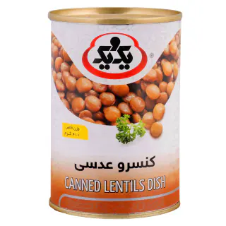 کنسرو عدسی یک و یک 430 گرمی
