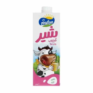 شیر کم چرب میلکوم 1 لیتری