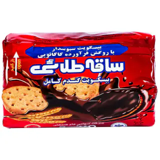 بیسکویت ساقه طلائی با روکش شکلاتی مینو 220 گرمی بسته 6 عددی