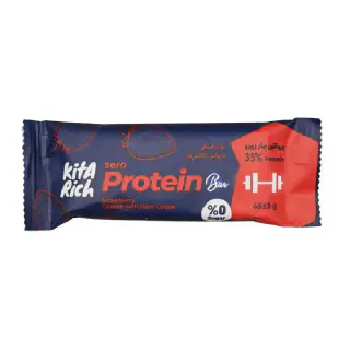پروتئین بار توت فرنگی و شکلات تلخ رژیمی کیتاریچ 40 گرمی