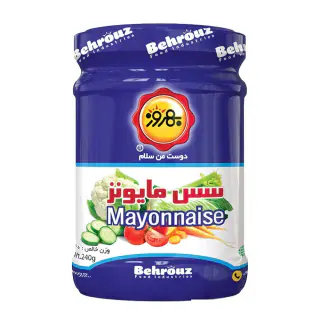 سس مایونز با چربی کاهش یافته بهروز 240 گرمی