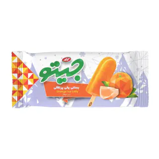 بستنی یخی پرتقالی جیتو 64 گرمی بسته 3 عددی