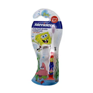 مسواک کودک پسرانه مریدنت مدل Ultra Soft طرح باب اسفنجی با برس نرم