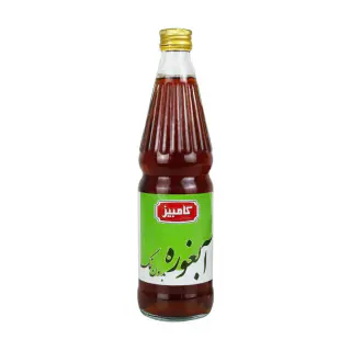 آبغوره بدون نمک ظرف شیشه ای 510 گرمی کامبیز