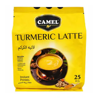 چای لاته زردچوبه کمل بسته 25 عددی
