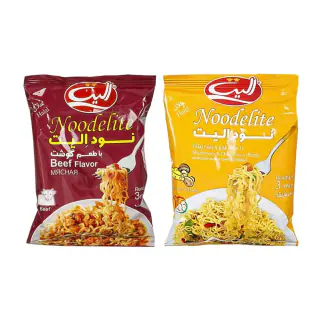 پک نودل قارچ و پنیر و نودل گوشت