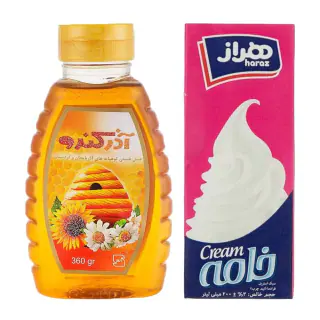 پک خامه هراز و عسل آذر کندو
