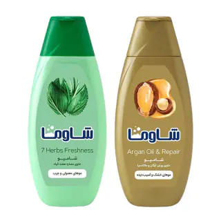 پک شامپو آرگان و هفت گیاه شاوما