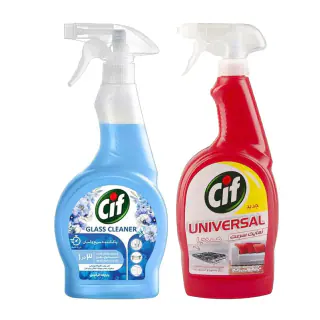 پک اسپری سطوح و منسوجات و اسپری شیشه پاک کن سیف