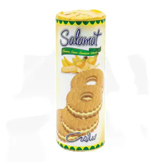 بیسکوئیت کرمدار دوناتی موزی سلامت - 330 گرم
