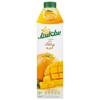 نکتار پرتقال و انبه سان استار 1 لیتری