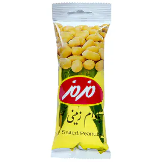 بادام زمینی نمکی 35 گرمی مزمز