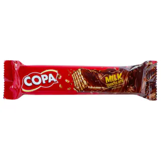 ویفر کاکائویی شیری کوپا 40 گرمی بسته 5 عددی