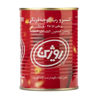 رب گوجه فرنگی قوطی کلیددار 400 گرمی روژین