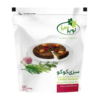سبزی کوکو منجمد نوبر سبز 400 گرمی