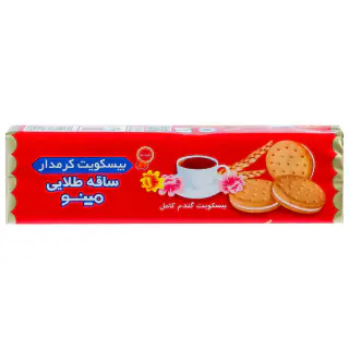 بیسکویت کرمدار ساقه طلایی مینو 192 گرمی بسته 6 عددی