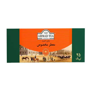 چای کیسه ای معطر مخصوص احمد 25 تایی بسته 2 عددی