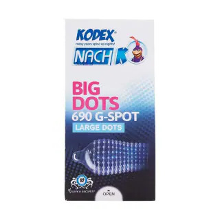 کاندوم خاردار کدکس مدل Big Dots بسته 10 عددی
