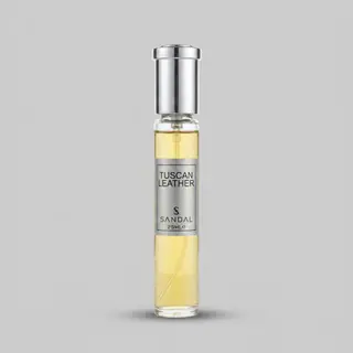 عطر جیبی مردانه صندل مدل Tuscan leather حجم 25 میلی لیتر