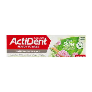 خمیردندان اکتیدنت مدل Ultra Shine وزن 100 گرم
