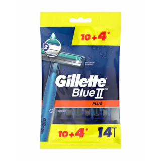 خودتراش 2 لبه ژیلت مدل Plus بسته 14 عددی