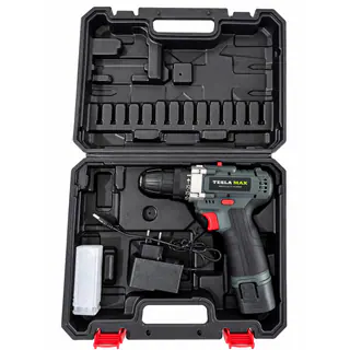 مجموعه 47 عددی دریل پیچ گوشتی شارژی 18 ولت تسلا مکس مدل FXT-1818