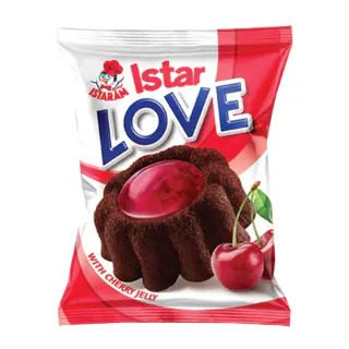 کاپ کیک شکلاتی با ژله آلبالو ایسترم 55 گرمی