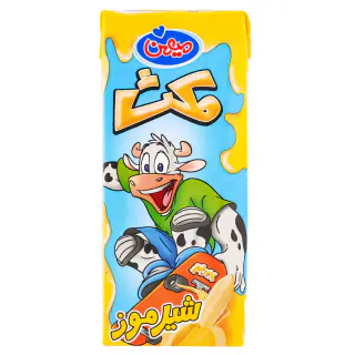 شیر موز پر چرب 3% چربی میهن 200 میلی لیتری بسته 3 عددی
