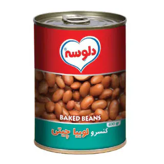 کنسرو لوبیاچیتی 380 گرمی دلوسه