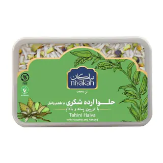 حلوا شکری وانیلی با تزیین پسته ای نیاکان 400 گرمی