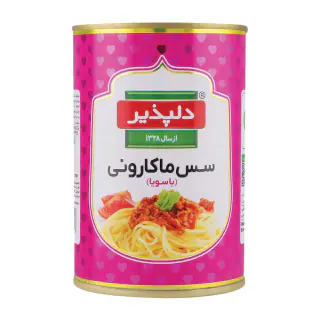 کنسرو مایه ماکارونی با سویا دلپذیر 400 گرمی