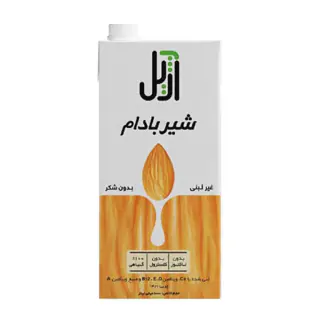 شیر بادام بدون شکر غیر لبنی آژیل 1 لیتری