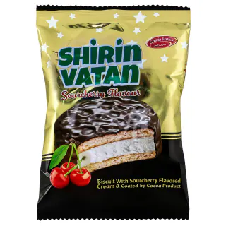 والس شکلاتی آلبالویی شیرین وطن 30 گرمی
