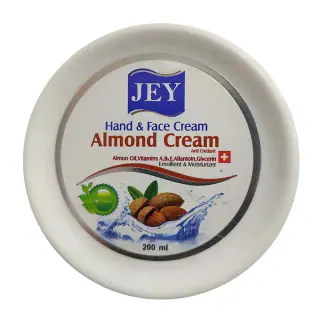 کرم مرطوب کننده دست و صورت جی مدل Almon Oil حجم 200 میلی لیتر