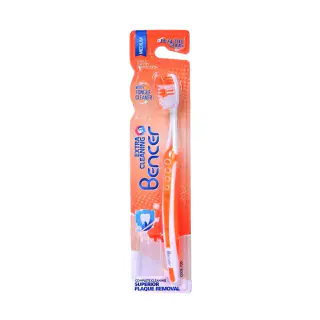 مسواک بنسر مدل Extra Cleaning با برس متوسط با سری اضافه