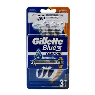 خود تراش سه لبه مردانه ‫‫ژیلت مدل Blue3 Comfort بسته 3 عددی