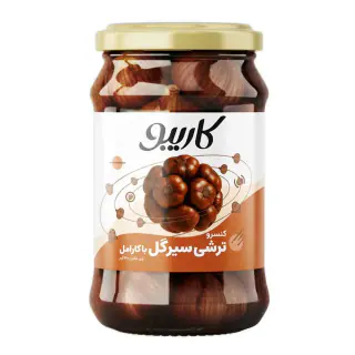 ترشی سیر گل با کارامل کاریبو 660 گرمی