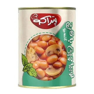 کنسرو لوبیا چیتی با قارچ پتراکو 380 گرمی