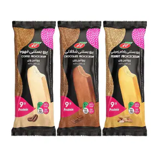 پک پرو بستنی شکلاتی و بادام زمینی و قهوه کاله پرو