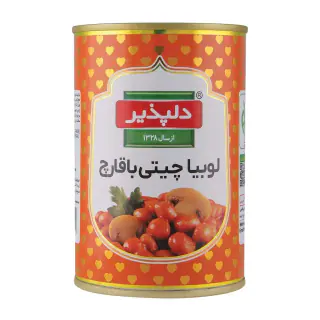 کنسرو لوبیا چیتی با قارچ دلپذیر 420 گرمی