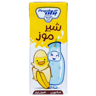 شیر موز پگاه 200 میلی لیتری بسته 6 عددی