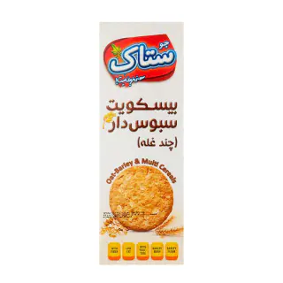 بیسکوییت سبوس دار چند غله مولتی پلاس 370 گرمی ستا