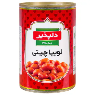 کنسرو لوبیا با سس گوجه فرنگی دلپذیر 420 گرمی